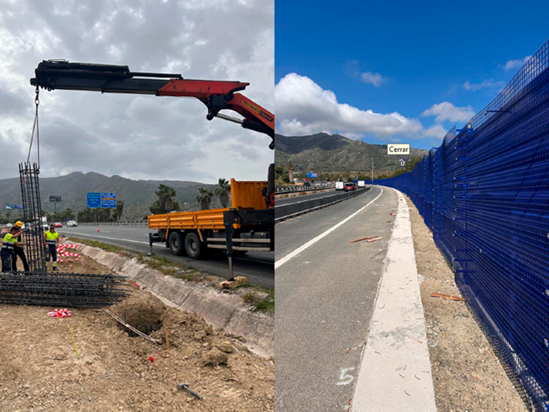 MITMS.<br />
Control y Vigilancia de Obras<br />
Plan de Acción contra el Ruido en Fase II en la AP-7.